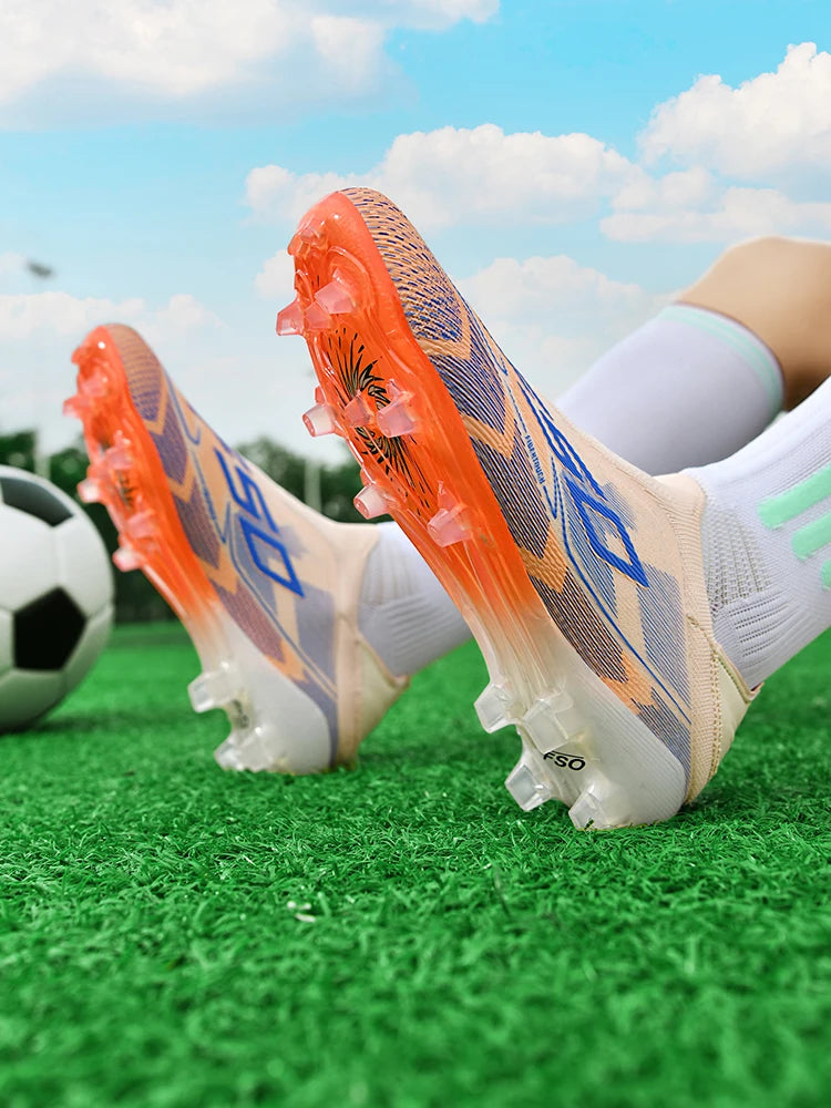 Botas de fútbol para hombre New Society para césped, tenis deportivos para adulto, transpirables y ultraligeras, zapatillas de fútbol para exteriores