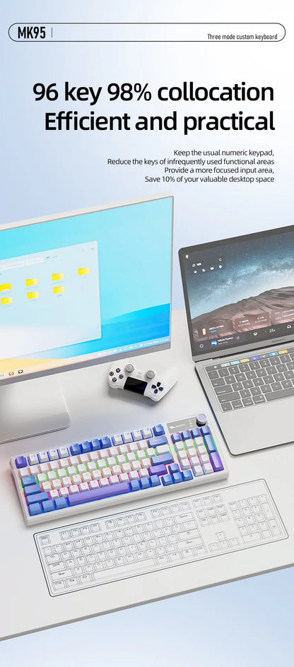 Spanish Mechanical Keyboard Spanish Russian Arabic Korean Thai Gaming Keyboard 95 Key Layout Backlight Type C With Numpad SK15