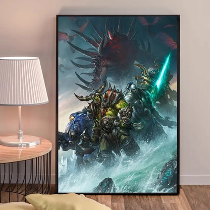 World of Warcraft Game Poster Good Quality Prints and Posters HD Quality Poster Wall Art Painting Study Home Decor
