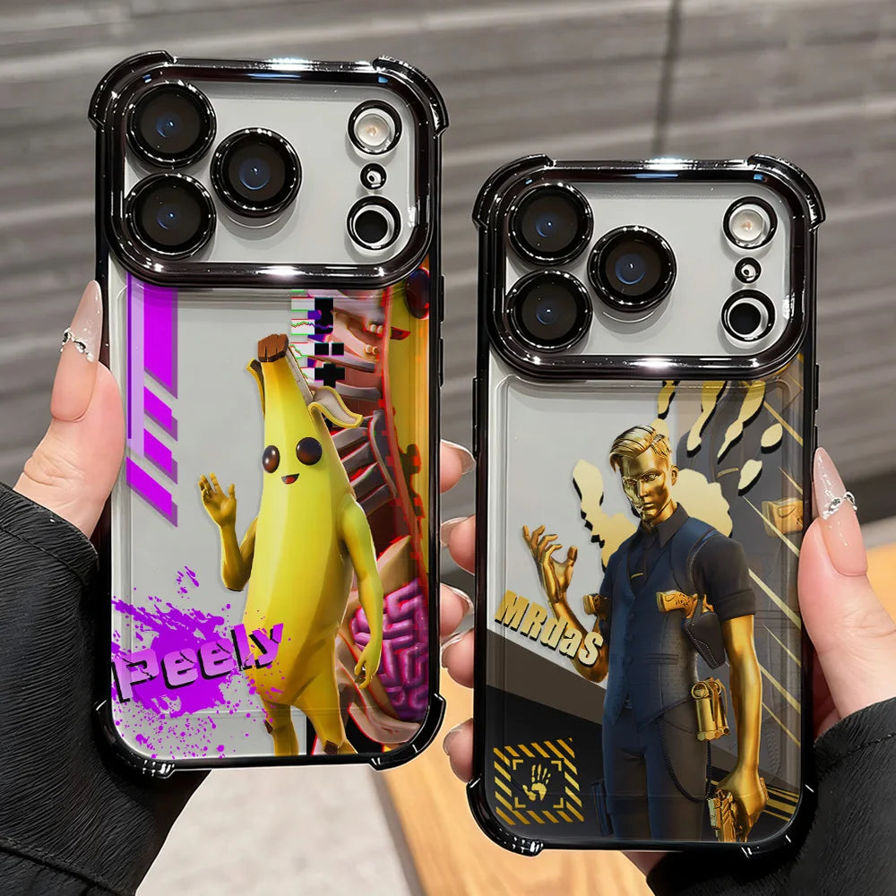 Cartoon Games F-Fortnite-belagt telefoncover til Xiaomi 15T 15 14 13 Poco M7 F7 F4 F5 X7 X6 X5 Pro Ultra 4G 5G med anti-fald-airbag