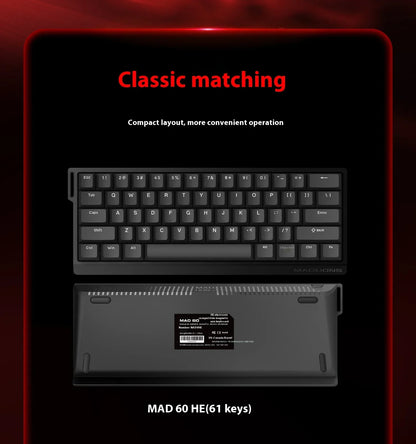 FGG Madlions Mad60 Mad68 He Mechanical Keyboard Magnetic Switch 8k Wired Rgb Hot Swap Custom Keyboard Esport Game Gift Accessory