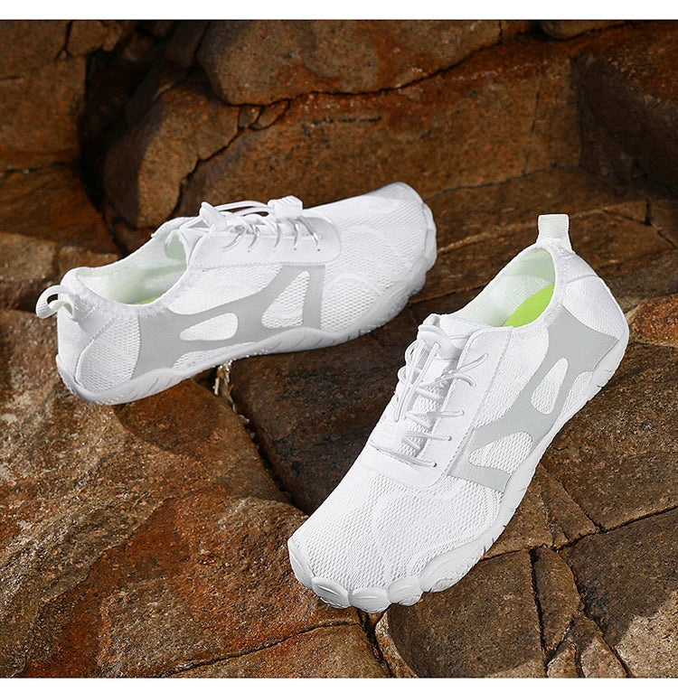 Unisex Wide Toe Barefoot Water Shoes Quick Dry Breathable Soft Sole Beach Aqua Shoes Lightweight Swimming Water Sports Sneakers