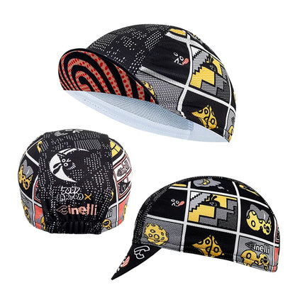 cyklistická čiapka, polyesterová absorpcia potu, módny trend, unisex, graffiti