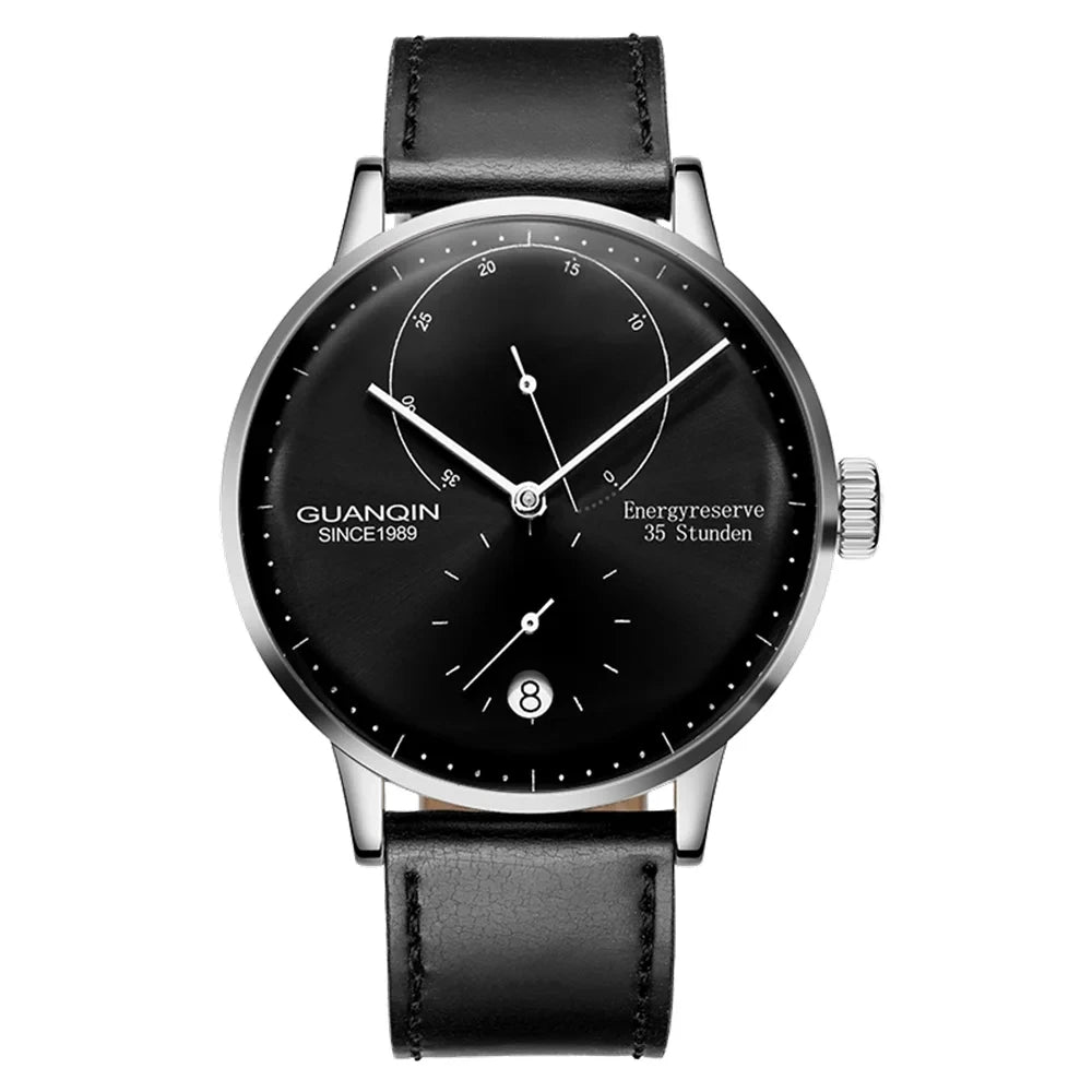 GUANQIN Mechanical Business Watch Men Luxury Brand Luminous Stainless Steel Strap Wrist Mens Automatic Watches Clock relogio BYR