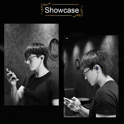 Celest Wyvern Black In Ear Earphone Monitor With Microphone Hifi Music Headphone IEMs Wired Gaming Earbuds For Gifts