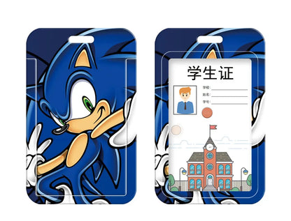 3pcs/set Sonic Anime Student Backpack Double Shoulder Bag Hedgehog Shoulder Bag Shadow Pencil Case Study Set School gift