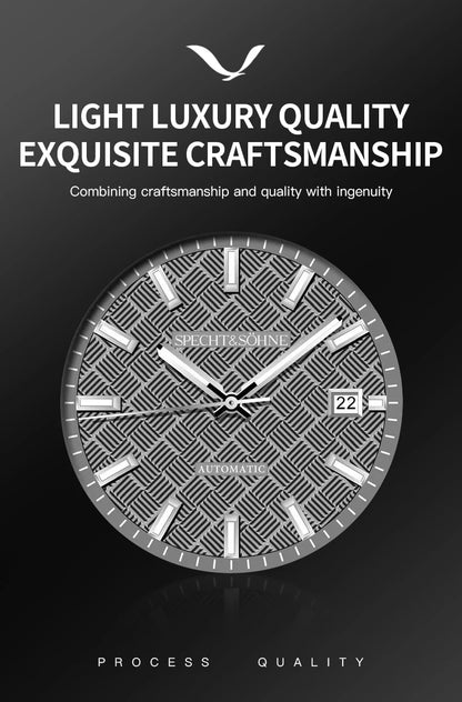 Specht&Sohne 2025 Neue 38MM Herrenuhr, Automatikuhr, Japan Miyota 8215 Uhrwerk, Stahl, Saphirglas, wasserdichte Reloj Homb