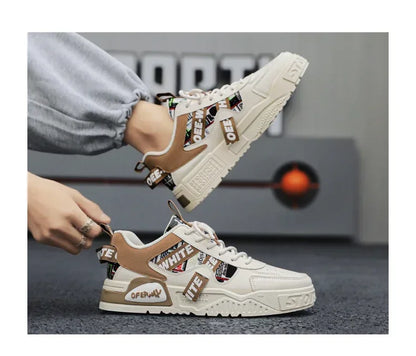 Skateboard Heren schoenen Zomersneakers Leer Casual Mode Outdoor Hardlopen Sport Wandelen Tennis Platform Designer Luxe