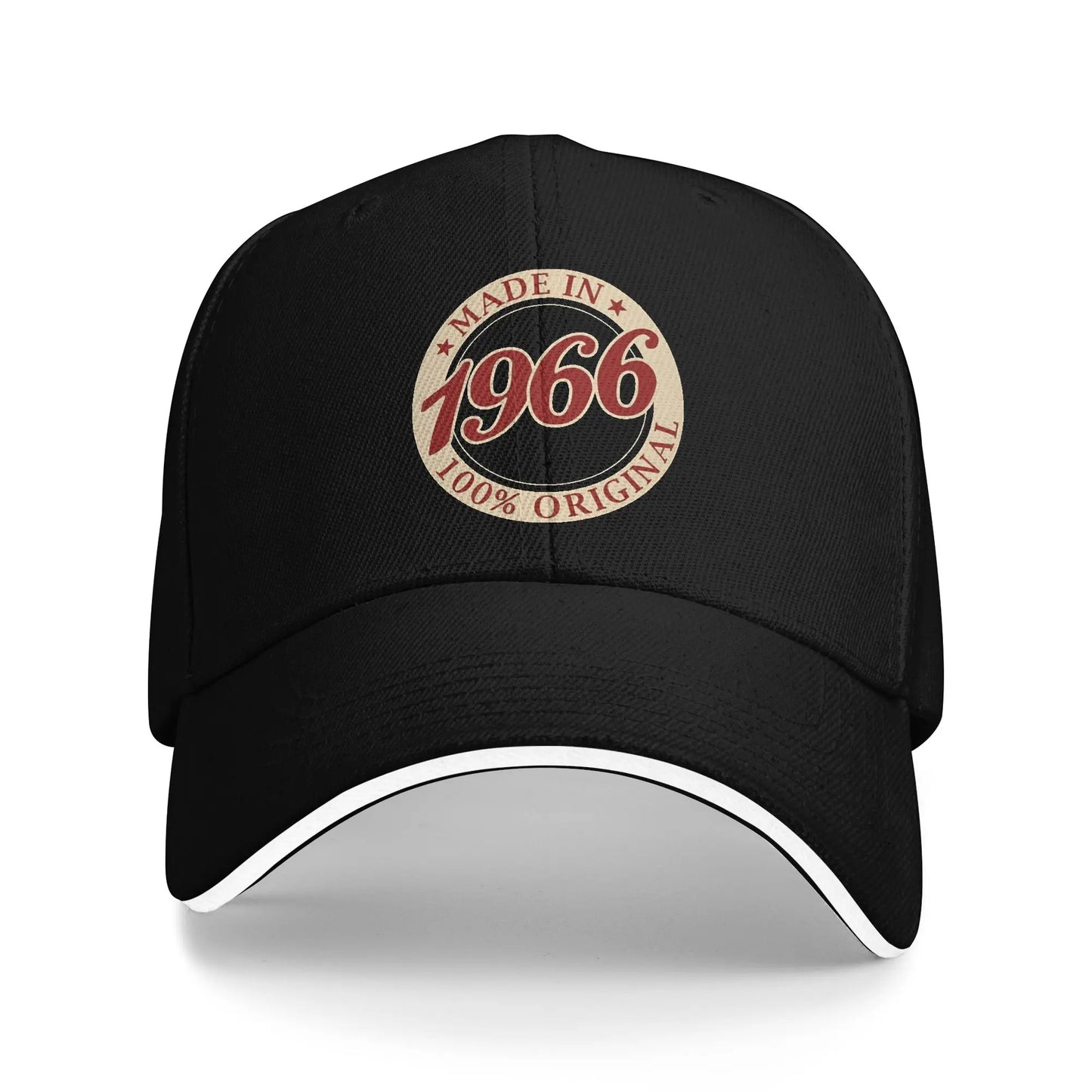 Men Women Born in 1966 vintage age 60 years old funny 60th birthday Hat Fashion Baseball Cap  Sun Hat Travel Headewear
