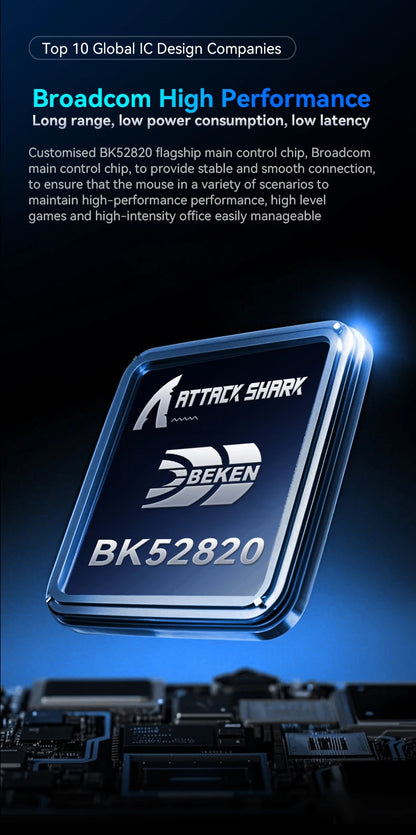 ATTACK SHARK X11 Gaming Mouse  and X11 SE Wireless Mouse 22000 DPI,PAW3311 Sensor,BT/2.4G/Wired,59g Lightweight,2000W Clicks