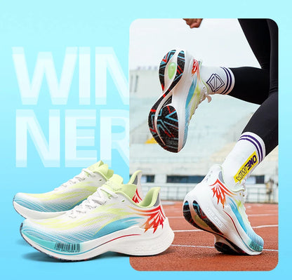 ONEMIX 2025 Carbon Plate Men Women Running Sports Shoes Breathable Cushioning Non-Slip PB Lightweight Rebound Sneakers
