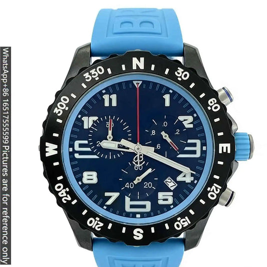 45mm luxury men's watch, made of 904L steel, Quartz movement-b