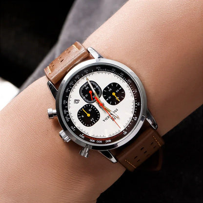 Montre à quartz INCASEDA chronographe 42 mm, mouvement multifonctionnel, série luxe pour homme, ultra-lumineuse, tendance