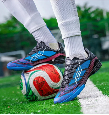 Nouvelles chaussures de football pour hommes, chaussures de sport d'extérieur, chaussures d'entraînement, chaussures de football antidérapantes, baskets professionnelles ultralégères unisexes