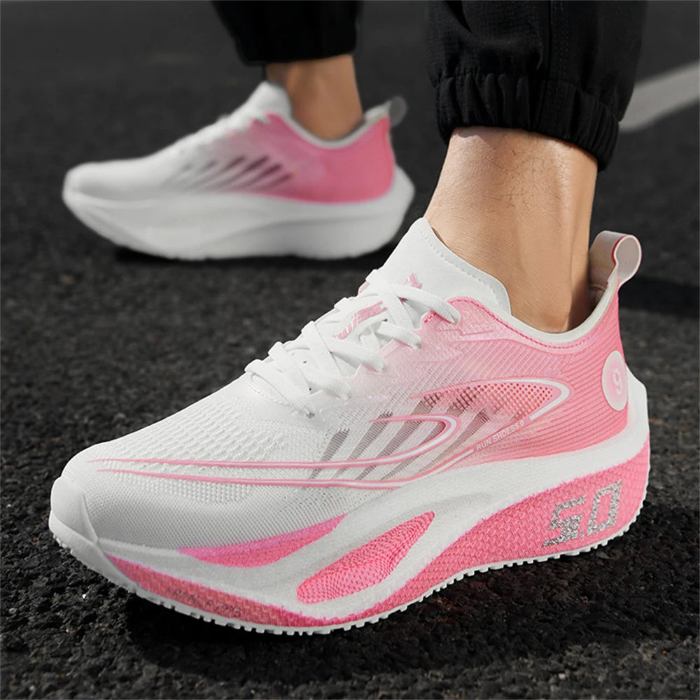 Men's Lightweight Breathable Mesh Training Running Shoes - Non-Slip, Casual Athletic Sneakers for Outdoor Sports & Jogging
