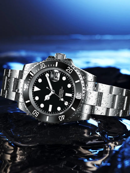 Customized Logo Reloj Men's Mechanical Automatic Wristwatch NH35 Movement 40mm Dial 100M Waterproof Sapphire Glass DIY Corgeut