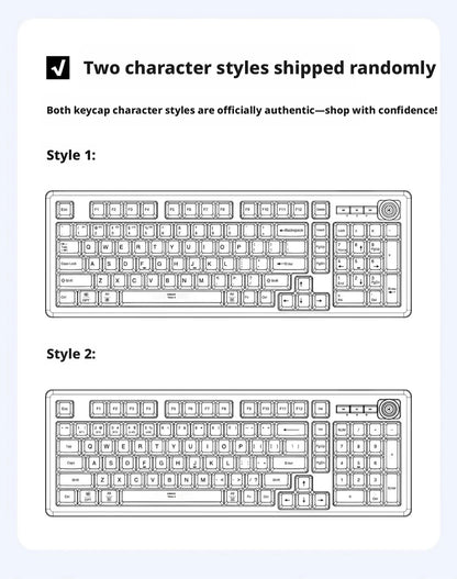 Wired Gaming Keyboard Mechanical Feel with Rotary Knob Three Color Mixed Backlit for PC Desktop Laptop Computer Accessories