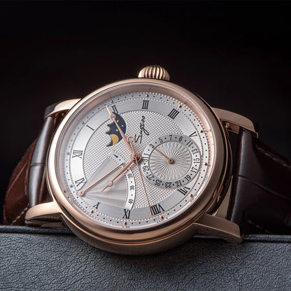 2023 Sugess Watch of Men Automatic Mechanical Moon-Phase Wristwatches Power Reserved  Sapphire WaterResistant Tianjin Movement