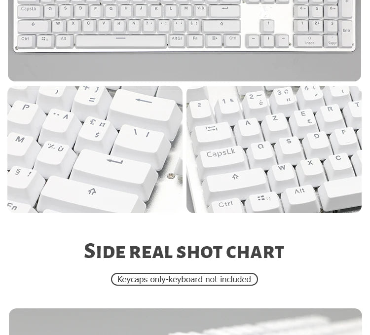 104 Keys Korean French Russian Spanish German Backlit Keycaps For Mx Switch Mechanical Keyboard OEM Profile ABS Key Caps DIY
