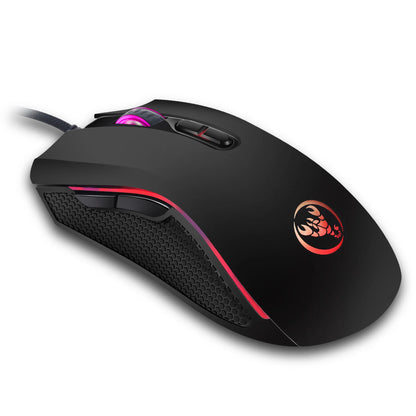 High-end Optical Professional Gaming Mouse with 7 Bright Colors LED Backlit and Ergonomics Design 3200 DPI for LOL CS Gamer