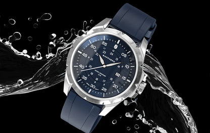Orologio da uomo SAPPHERO – Orologio al quarzo di lusso, impermeabile fino a 50 m, dotato di un meccanismo importato e di una cassa in acciaio inossidabile – Un’idea regalo ideale per l’uomo.