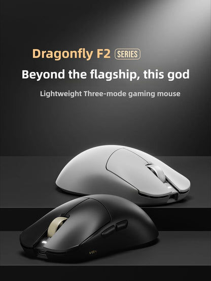 VGN Dragonfly F2 ProMax/Ultra Esports Gaming Mouse 42000DPI 0.125ms For Csgo Latency Wired/Wireless Dual 8K 3-mode PAW3395/3950