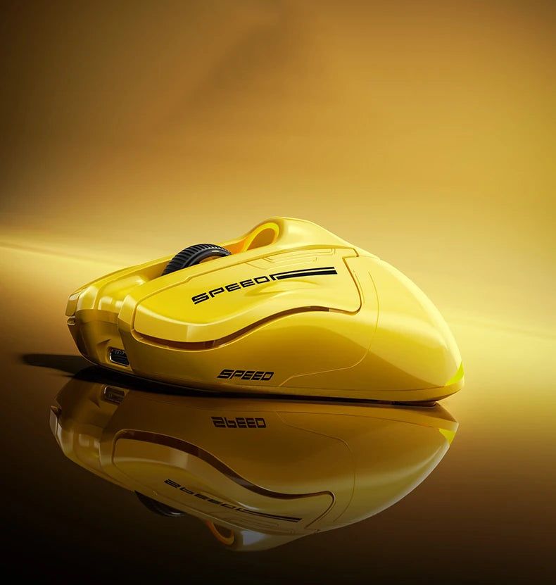INPHIC Super Racing Car Series Wireless Bluetooth Gaming Mouse 500mA Battery Level Display Light Effect Customization