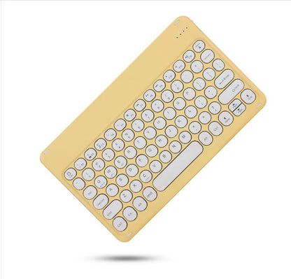 10 in Wireless Keyboard For Apple Xiaomi Huawei Samsung Bluetooth Mouse For iOS Android Windows System Round Keycaps Big Battery