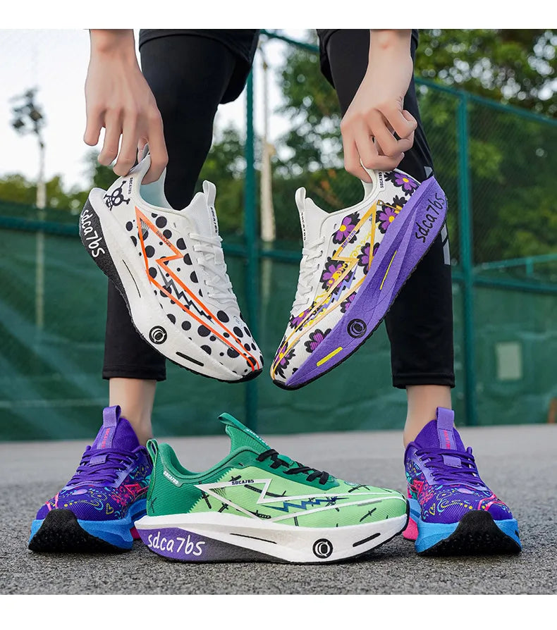 Running Shoes Carbon Board Men Marathon Sports Speciality Breathable Lightweight Women's Comfortable Athletic Outdoor Sneakers