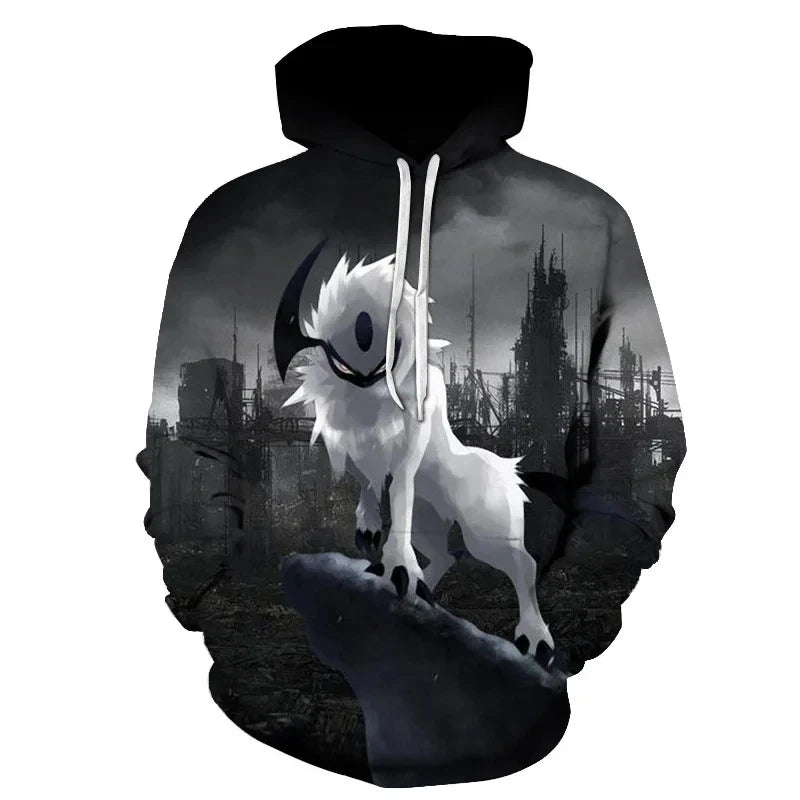 Ferocious Wolf Head Anime Sweatshirt 3D Printed Hoodies Men/Women Fashion Clothing Harajuku Kids Men's Coat