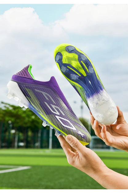 New Men's Football Boots Turf Soccer Shoes Sport Ultralight Comfortable Cleats Futsal Non Slip Fg Grass Indoor Adult Non-Slip