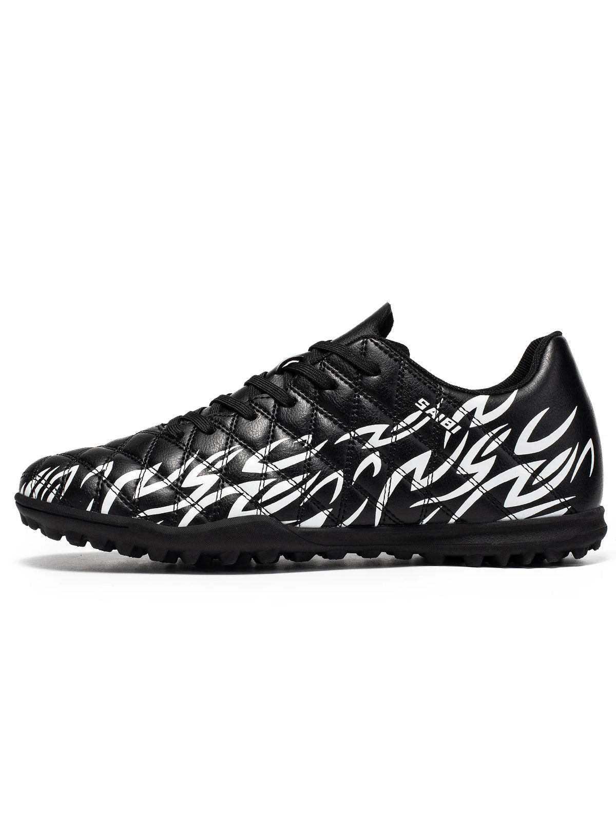 Chaussures de football TF multi-terrain adaptables, en tissu PU respirant et doux pour la peau, semelle en caoutchouc antidérapante, stabilité optimale pour l'entraînement quotidien