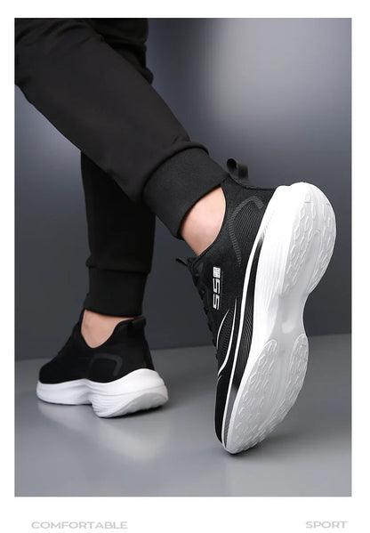 Pantofi de maraton cu placă din carbon pentru bărbați, sneakers casual cu pernă de aer, încălțăminte sport de alergare masculină luxoasă, confortabilă și ușoară