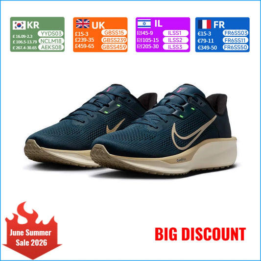 Nike Quest 6 Cushioned Lightweight Athletic  Mesh Breathable Running Shoes Casual  Men's Shoes FD6033-402