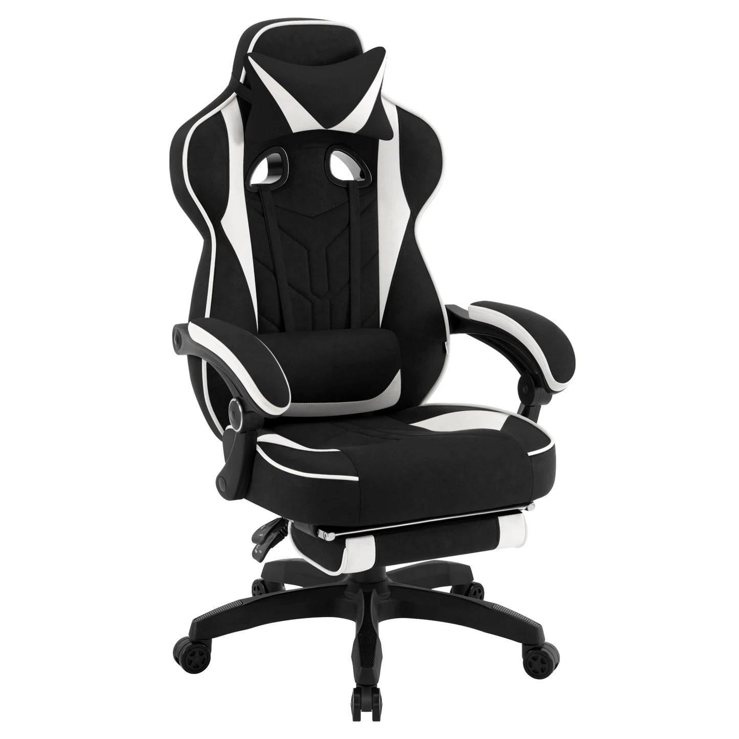 WOLTU Ergonomic Gamer Computer Chair Executive Office Chair Breathable Gaming Chair with Lumbar Cushion Headrest Footrest