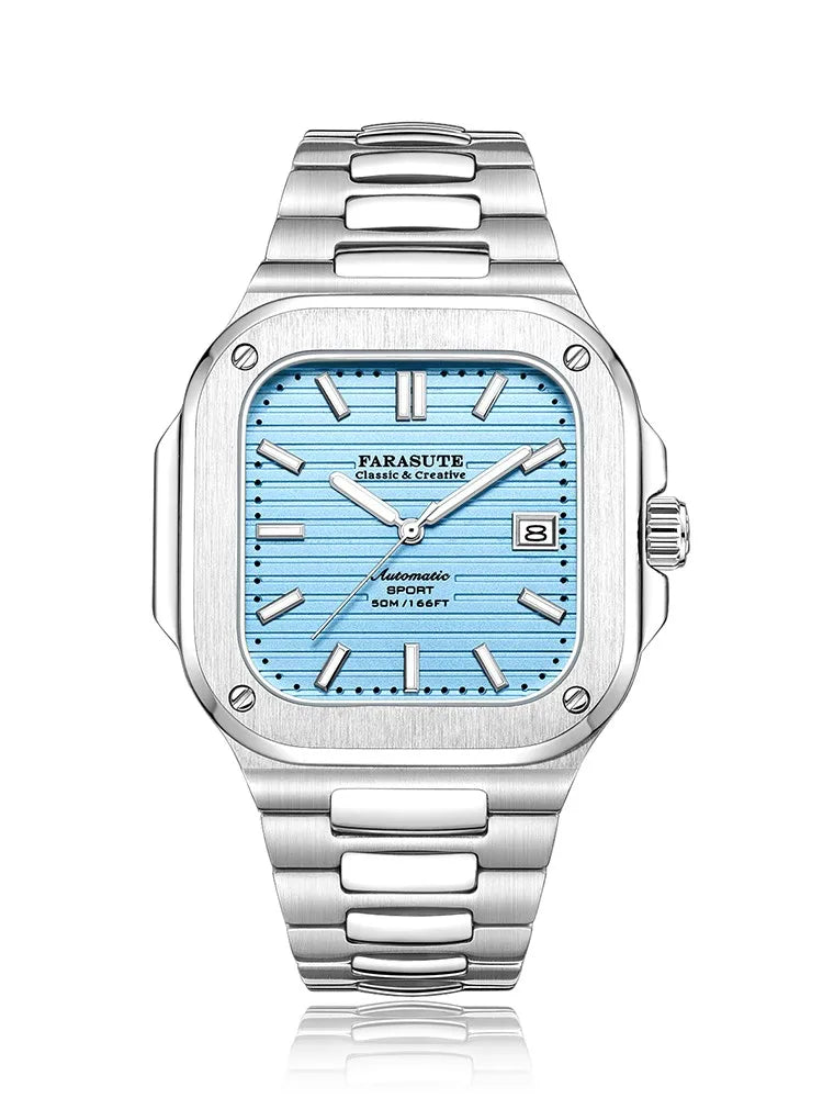 Montre de luxe automatique pour homme FARASUTE, mouvement Miyota9019, ultra-fine (8,9 mm), luminescente, étanche à 5 ATM