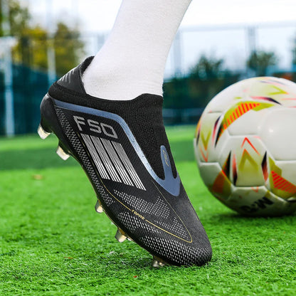 Chaussures de football pour hommes, crampons d'entraînement, chaussures de soccer FG ultralégères et respirantes, livraison directe, crampons longs pour matchs sportifs, baskets d'intérieur