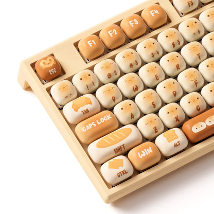 Akko MonsGeek MG108B Bun Wonderland Wireless Mechanical Keyboard MOG Profile RGB 108 Keys Full Size Hot Swap USB / 2.4G / BT 5.0
