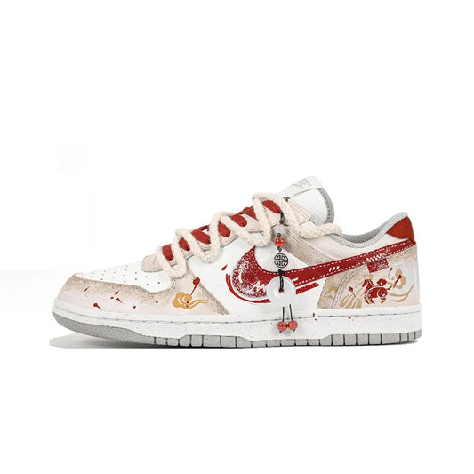 Custom Sneakers Nike Big - Year of the Horse Chinese Style Retro Low-Top Men's Sneakers