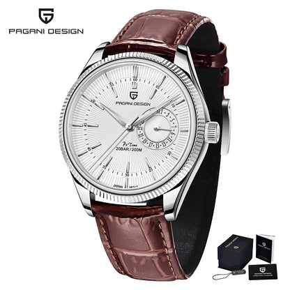 PAGANI DESIGN 2025 New Men Quartz Watch VH65 40mm Stainless Steel Sapphire Glass Luxury Business Waterproof 200m Reloj Hombre