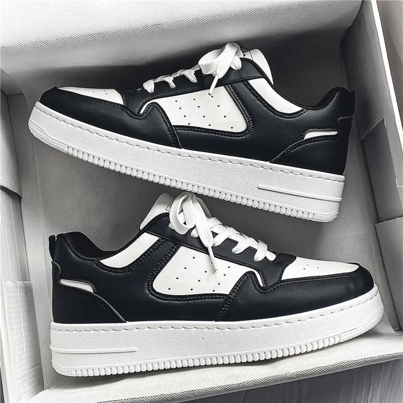 Chaussures pour hommes printemps-été, nouvelles baskets respirantes, chaussures blanches tendance et polyvalentes à semelle épaisse pour hommes, chaussures de sport et décontractées