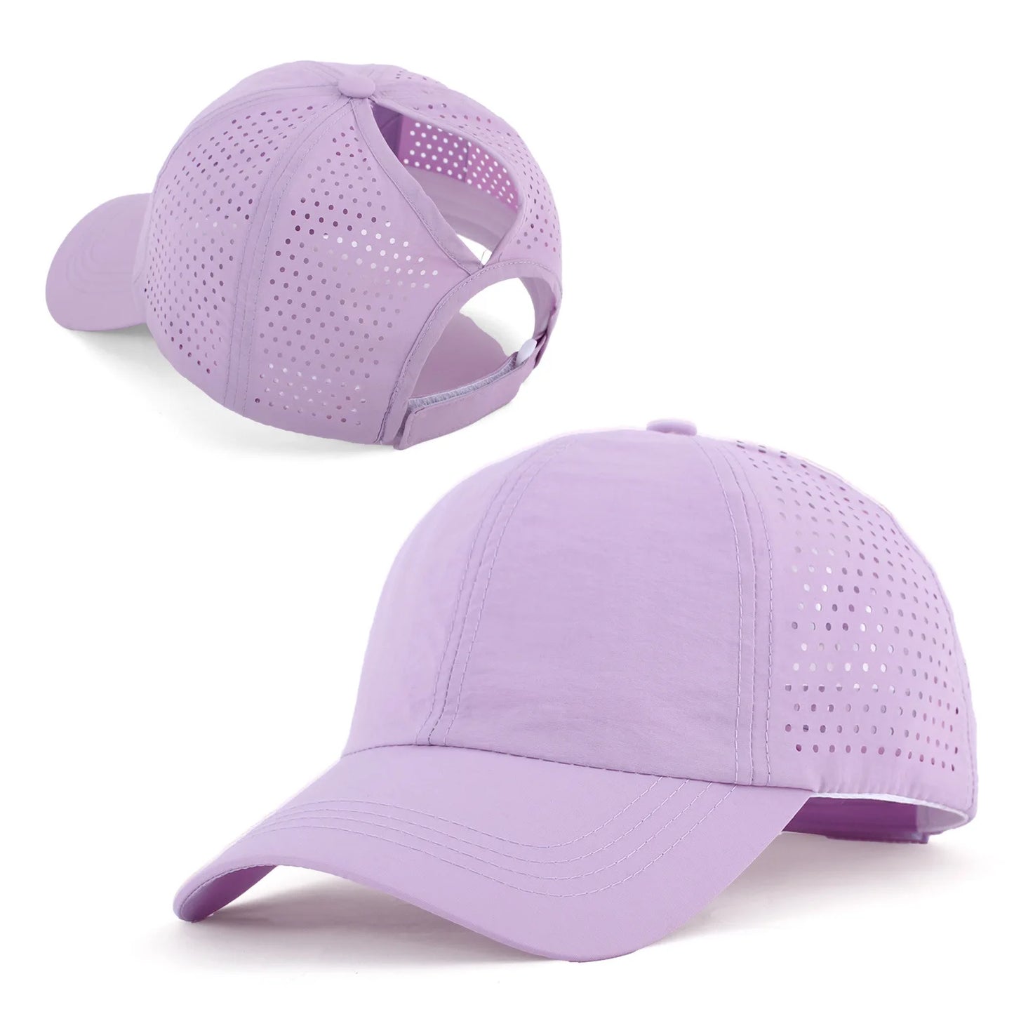Quick Drying Tongue Hat Women Mesh Breathable Hat Men Summer UV Protection Stay Cool Stylish Adjustable Ponytail Hat