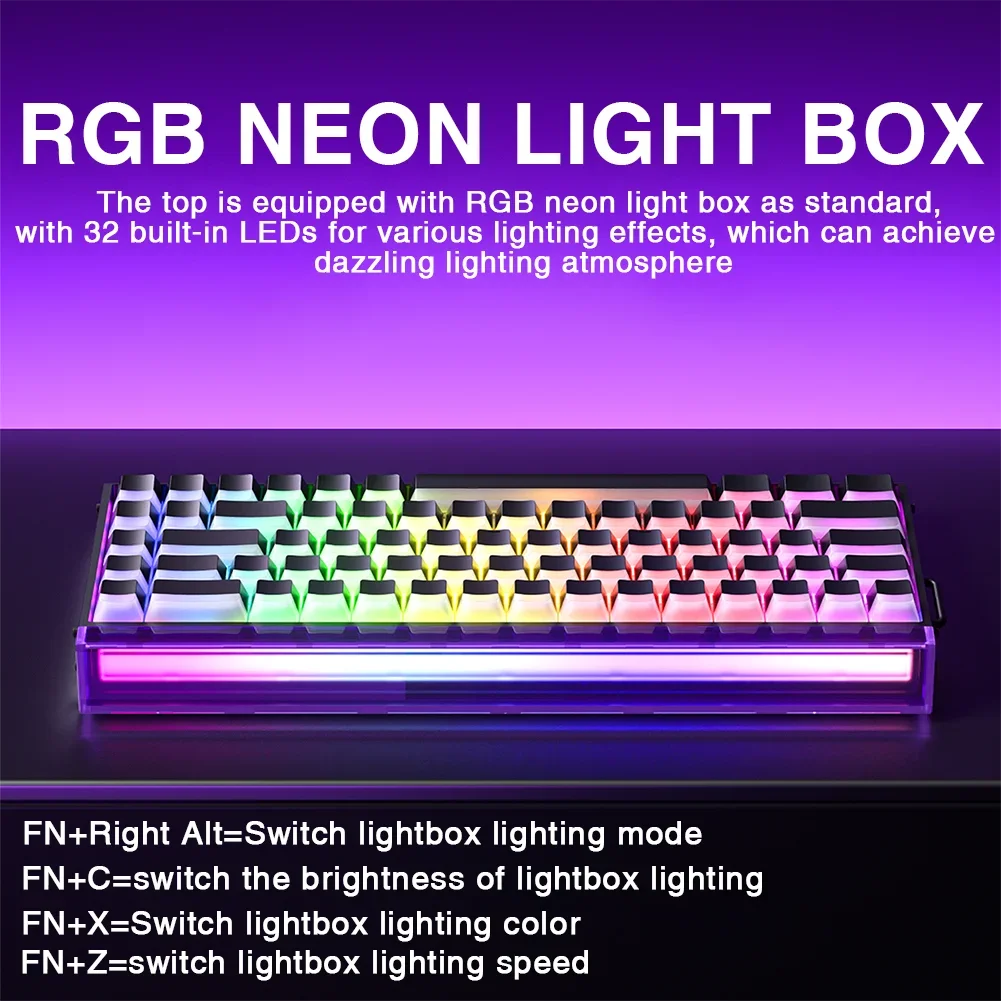 AULA HERO68 HE Magnetic Switch Keyboard Rapid Trigger 8K Polling Rate Esports Gaming Keyboard RGB Wired Mechanical Keyboard