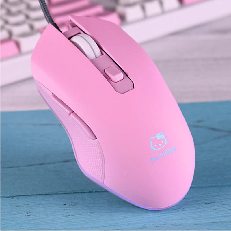 UTHAI DB49 Wired luminous pink mouse 1600 (dpi) computer accessories peripheral cute girl girl gaming mouse