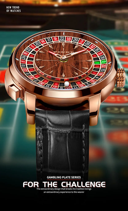2025 NEW PINDU design Rotating dial Mechanical Watch Men Japan NH35 Movement Sapphire Waterproof TOP-luxurious Automatic watch