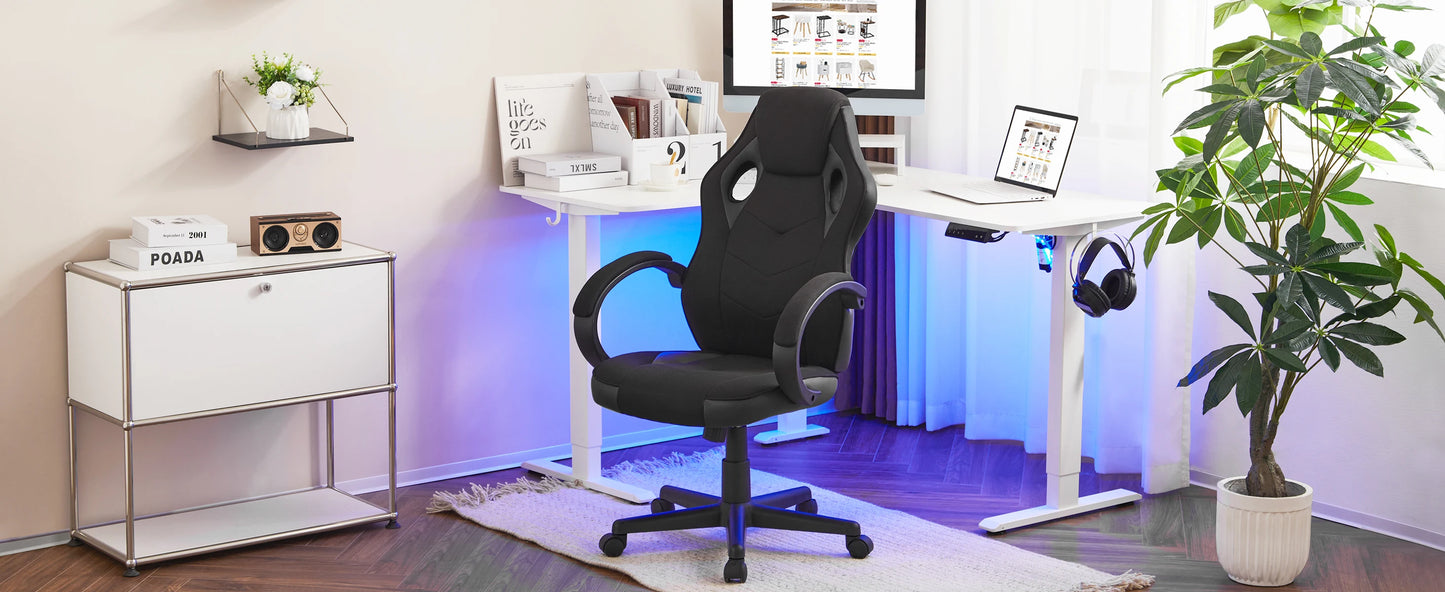 WOLTU Ergonomic Design Gaming Chair Gamer Armchair Office Computer Chair Tilt Mechanism Adjustable Height 360° Swivel High Back