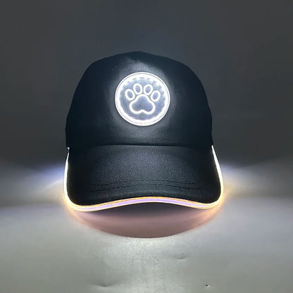 Fashion Glowing Baseball Cap LED Light Up Hip Hop Hat Bar Club Props Fluorescent Hat Men Women DJ Dance Supplies Costume