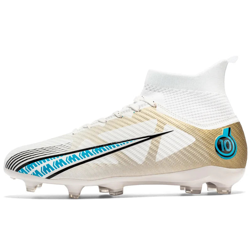 TaoBo grande taille 46 chaussettes à Tube haut chaussures de Football enfant femmes taille 33 34 baskets de Football crampons formation Sport chaussures de gazon à pointes