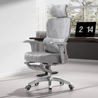 2025 New Ergonomic Office Chairs Gaming Chair Desk Seats Home Seat With Footrest Lumbar Support For Comfortable Long Sitting