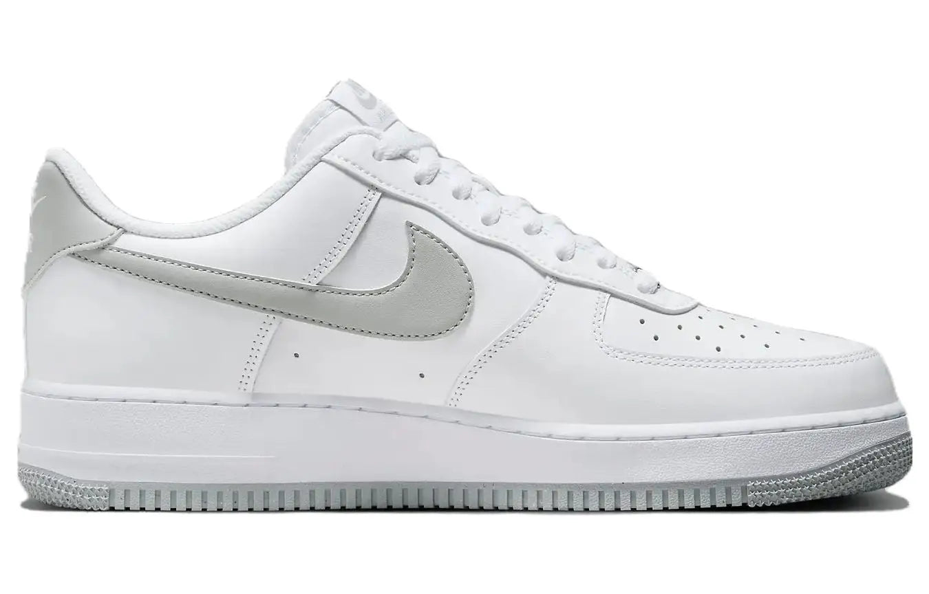 Nike Air Force 1 '07 White Light Smoke Grey Casual Comfortable Cushioning AF1 Low Men Skateboarding Shoes Streetwear FJ4146-100